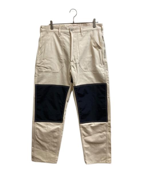 Richardson（リチャードソン）Richardson (リチャードソン) Waterproof Panel Work Pants アイボリー×ブラック サイズ:Lの古着・服飾アイテム