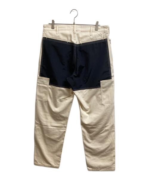 Richardson（リチャードソン）Richardson (リチャードソン) Waterproof Panel Work Pants アイボリー×ブラック サイズ:Lの古着・服飾アイテム