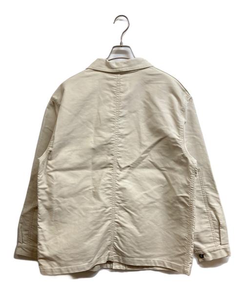 le travailleur gallice（ル・トラヴァイユール・ガリス）le travailleur gallice (ル・トラヴァイユール・ガリス) モールスキンワークジャケット ベージュ サイズ:6の古着・服飾アイテム