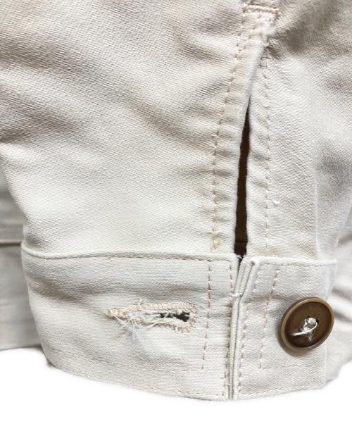 le travailleur gallice（ル・トラヴァイユール・ガリス）le travailleur gallice (ル・トラヴァイユール・ガリス) モールスキンワークジャケット ベージュ サイズ:6の古着・服飾アイテム