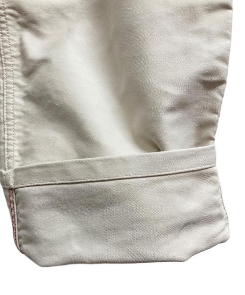 le travailleur gallice（ル・トラヴァイユール・ガリス）le travailleur gallice (ル・トラヴァイユール・ガリス) モールスキンワークパンツ ベージュ サイズ:5の古着・服飾アイテム