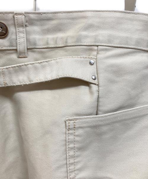 le travailleur gallice（ル・トラヴァイユール・ガリス）le travailleur gallice (ル・トラヴァイユール・ガリス) モールスキンワークパンツ ベージュ サイズ:5の古着・服飾アイテム