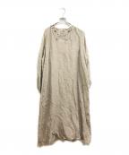 GALERIE VIEギャルリーヴィー）の古着「リノカラミ ギャザーワンピース」｜ベージュ