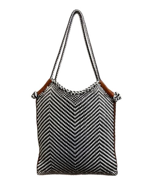 DRAGON DIFFUSION（ドラゴンディフュージョン）DRAGON DIFFUSION (ドラゴンディフュージョン) MINGA TOTE ホワイト×ブラックの古着・服飾アイテム