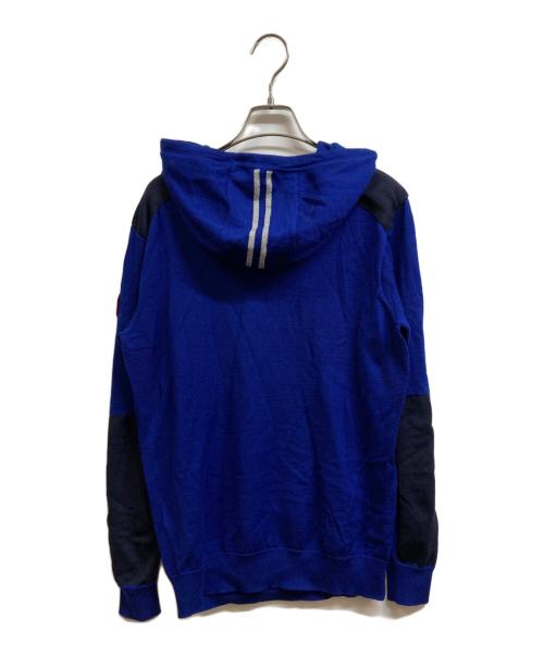 CANADA GOOSE（カナダグース）CANADA GOOSE (カナダグース) AMHERSTニットフードパーカーフーディ ブルー サイズ:Sの古着・服飾アイテム