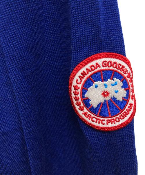 CANADA GOOSE（カナダグース）CANADA GOOSE (カナダグース) AMHERSTニットフードパーカーフーディ ブルー サイズ:Sの古着・服飾アイテム