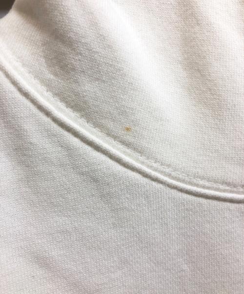 POGGY THE MAN（ポギーザマン）POGGY THE MAN (ポギーザマン) ヴィンテージ加工プルオーバーパーカー ホワイト サイズ:Lの古着・服飾アイテム