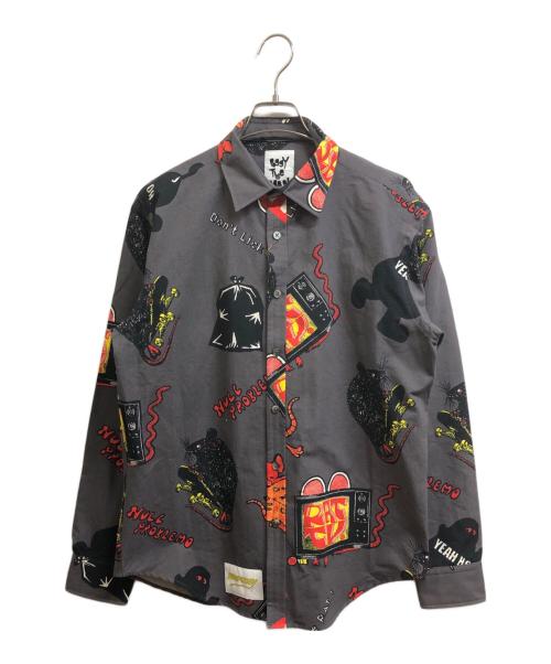 POGGY THE MAN（ポギーザマン）POGGY THE MAN (ポギーザマン) 長袖シャツ グレー サイズ:Lの古着・服飾アイテム