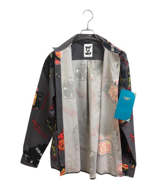 POGGY THE MAN（ポギーザマン）POGGY THE MAN (ポギーザマン) 長袖シャツ グレー サイズ:Lの古着・服飾アイテム