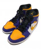 NIKEナイキ）の古着「AIR JORDAN 1 MID DARK CONCORD/TAXI/WHITE/BLACK」｜パープル