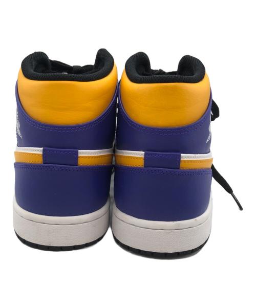 NIKE（ナイキ）NIKE (ナイキ) AIR JORDAN 1 MID DARK CONCORD/TAXI/WHITE/BLACK  パープル サイズ:US11の古着・服飾アイテム