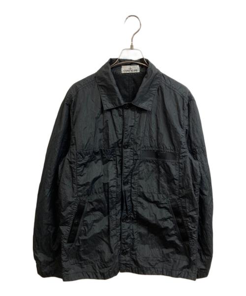 STONE ISLAND（ストーンアイランド）STONE ISLAND (ストーンアイランド) SEERSUCKER-TC JACKET ブラック サイズ:Lの古着・服飾アイテム