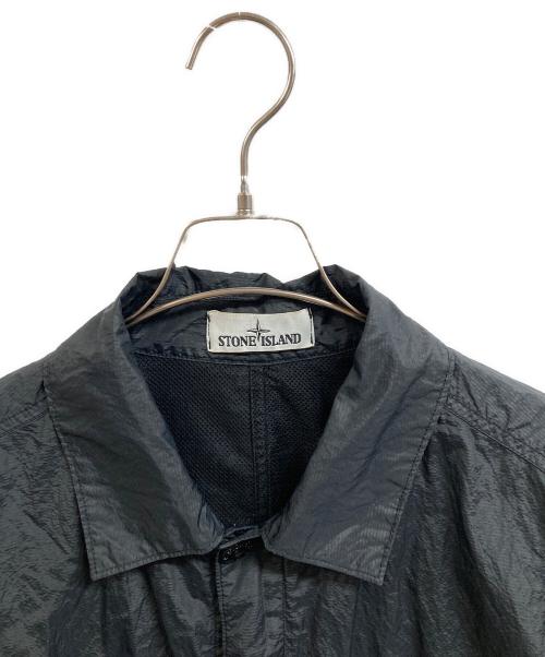 STONE ISLAND（ストーンアイランド）STONE ISLAND (ストーンアイランド) SEERSUCKER-TC JACKET ブラック サイズ:Lの古着・服飾アイテム