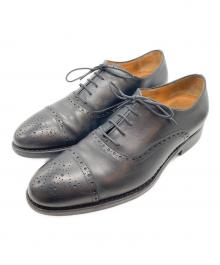 Jalan Sriwijaya×green label relaxing（ジャランスリウァヤ×グリーンレーベルリラクシング）の古着「レザーシューズ」｜ブラック