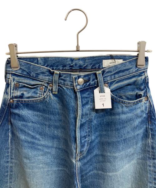 HYKE（ハイク）HYKE (ハイク) BARREL LEG JEANS ブルー サイズ:1 未使用品の古着・服飾アイテム
