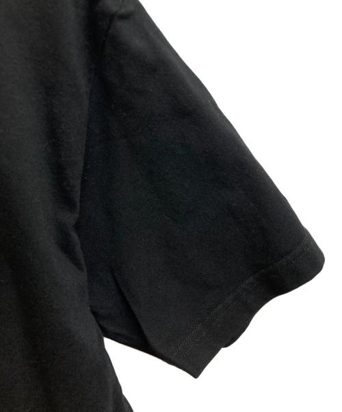 New Era（ニューエラ）New Era (ニューエラ) Yohji Yamamoto pour homme (ヨウジヤマモト プールオム) ロゴ刺繍Tシャツ ブラック サイズ:3の古着・服飾アイテム