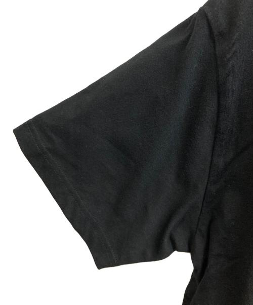 New Era（ニューエラ）New Era (ニューエラ) Yohji Yamamoto pour homme (ヨウジヤマモト プールオム) ロゴ刺繍Tシャツ ブラック サイズ:3の古着・服飾アイテム