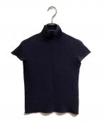 PLEATS PLEASEプリーツプリーズ）の古着「ハイネックプリーツカットソー」｜パープル