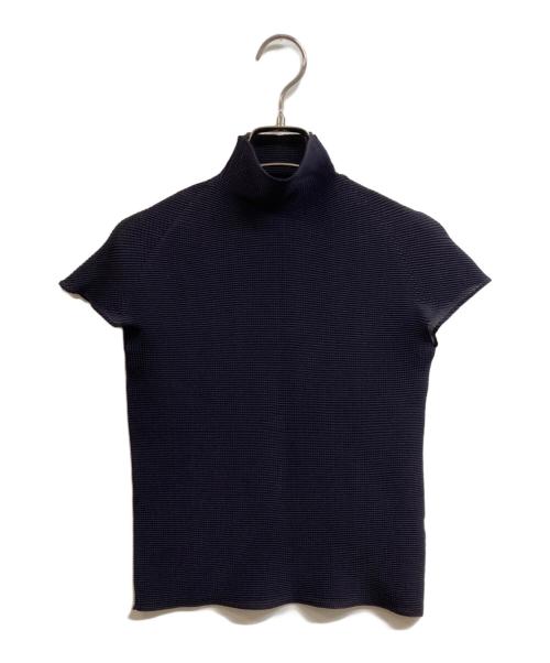 PLEATS PLEASE（プリーツプリーズ）PLEATS PLEASE (プリーツプリーズ) ハイネックプリーツカットソー パープル サイズ:3の古着・服飾アイテム