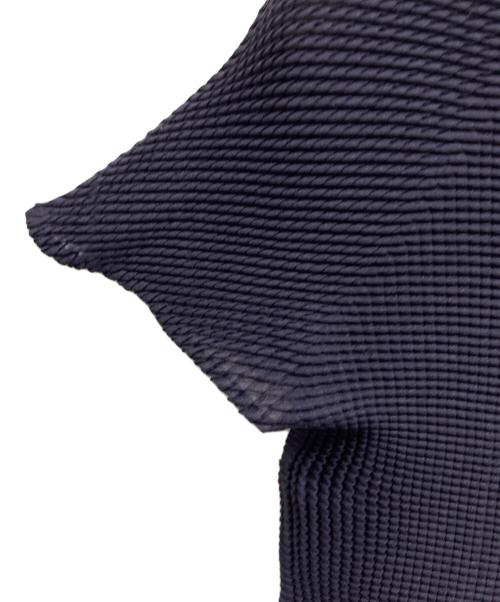 PLEATS PLEASE（プリーツプリーズ）PLEATS PLEASE (プリーツプリーズ) ハイネックプリーツカットソー パープル サイズ:3の古着・服飾アイテム