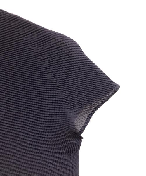 PLEATS PLEASE（プリーツプリーズ）PLEATS PLEASE (プリーツプリーズ) ハイネックプリーツカットソー パープル サイズ:3の古着・服飾アイテム