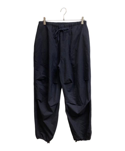 COMOLI（コモリ）COMOLI (コモリ) ウールニータックパンツ ネイビー サイズ:2の古着・服飾アイテム