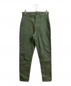Stan Rayスタンレー）の古着「ベイカーパンツ バックサテン キャンプファティーグトラウザー」｜グリーン