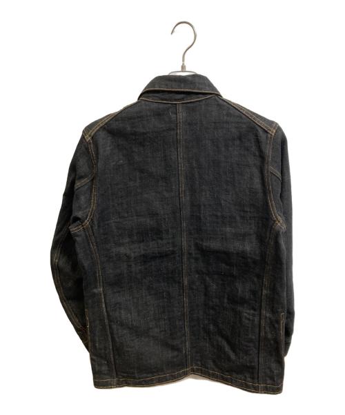 ETERNAL（エターナル）ETERNAL (エターナル) ヒッコリー ストライプパッチワークデニムカバーオール インディゴ サイズ:38の古着・服飾アイテム