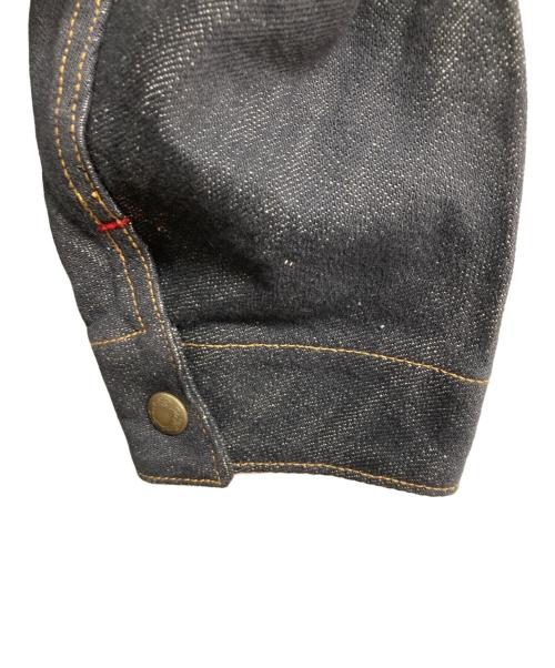 ETERNAL（エターナル）ETERNAL (エターナル) ヒッコリー ストライプパッチワークデニムカバーオール インディゴ サイズ:38の古着・服飾アイテム