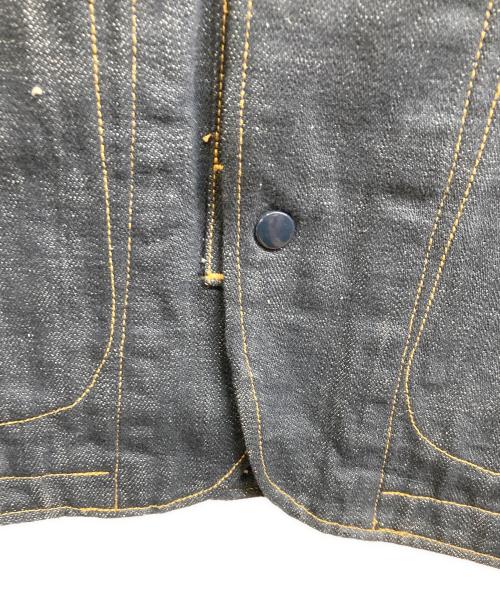 ETERNAL（エターナル）ETERNAL (エターナル) ヒッコリー ストライプパッチワークデニムカバーオール インディゴ サイズ:38の古着・服飾アイテム