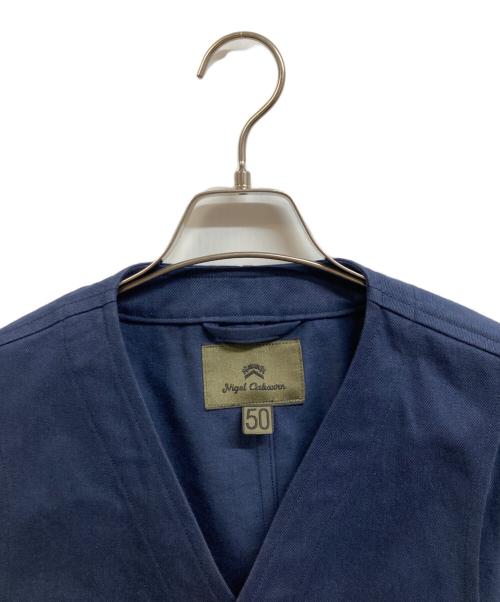 NIGEL CABOURN（ナイジェルケーボン）NIGEL CABOURN (ナイジェルケーボン) コットンミリタリーベスト ネイビー サイズ:50の古着・服飾アイテム