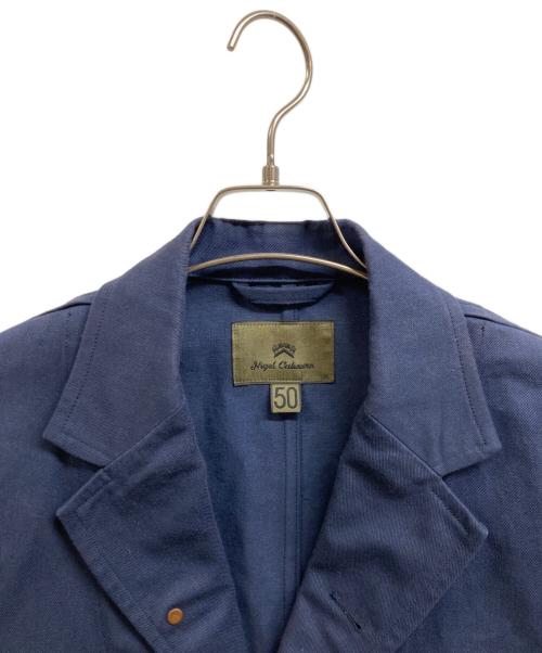 NIGEL CABOURN（ナイジェルケーボン）NIGEL CABOURN (ナイジェルケーボン) コットン テーラードジャケット ネイビー サイズ:50の古着・服飾アイテム