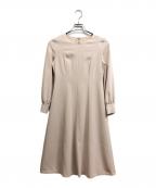ANAYIアナイ）の古着「ストレッチクロスフレアワンピース」｜ベージュ