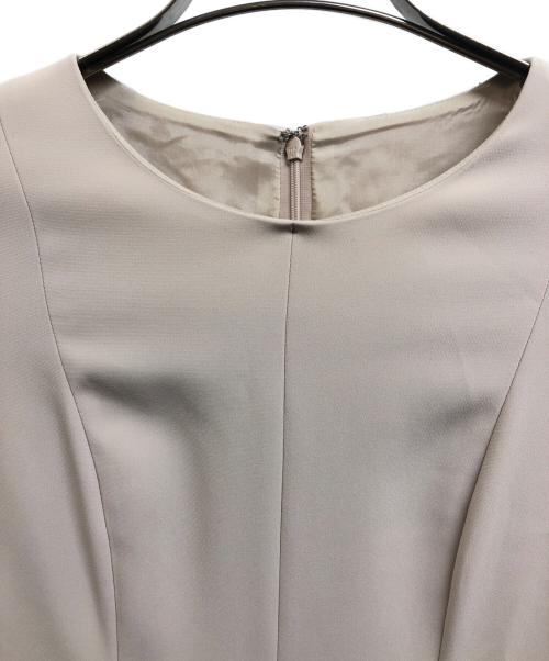 ANAYI（アナイ）ANAYI (アナイ) ストレッチクロスフレアワンピース ベージュ サイズ:36の古着・服飾アイテム