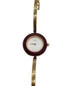 GUCCIグッチ）の古着「チェンジベゼルウォッチ」｜ホワイト