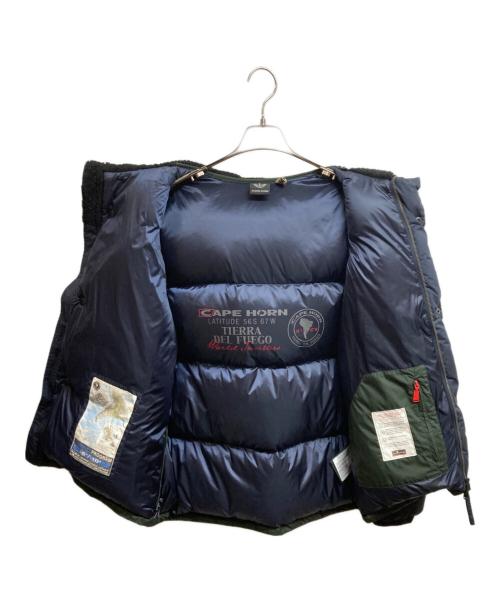 CAPEHORN（ケープホーン）CAPEHORN (ケープホーン) ダウンジャケット ネイビー サイズ:48の古着・服飾アイテム