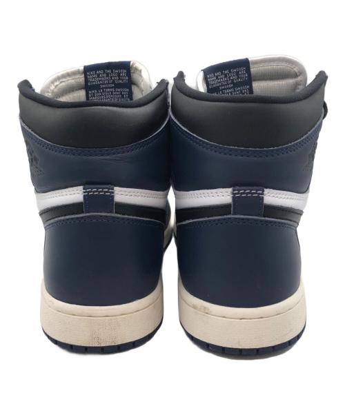 NIKE（ナイキ）NIKE (ナイキ) AIR JORDAN 1 RETRO HIGH OG GS MIDNIGHT NAVY/BLACK-WHITE-SAIL ネイビー サイズ:UK8の古着・服飾アイテム
