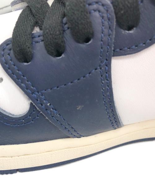 NIKE（ナイキ）NIKE (ナイキ) AIR JORDAN 1 RETRO HIGH OG GS MIDNIGHT NAVY/BLACK-WHITE-SAIL ネイビー サイズ:UK8の古着・服飾アイテム