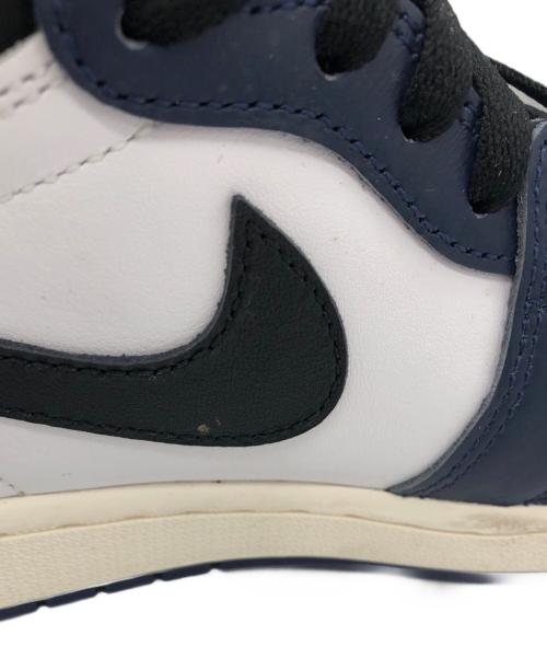 NIKE（ナイキ）NIKE (ナイキ) AIR JORDAN 1 RETRO HIGH OG GS MIDNIGHT NAVY/BLACK-WHITE-SAIL ネイビー サイズ:UK8の古着・服飾アイテム