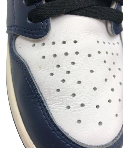 NIKE（ナイキ）NIKE (ナイキ) AIR JORDAN 1 RETRO HIGH OG GS MIDNIGHT NAVY/BLACK-WHITE-SAIL ネイビー サイズ:UK8の古着・服飾アイテム