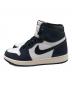 NIKE (ナイキ) AIR JORDAN 1 RETRO HIGH OG GS MIDNIGHT NAVY/BLACK-WHITE-SAIL ネイビー サイズ:UK8：15000円