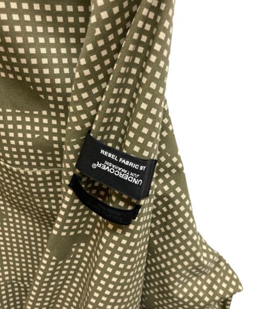 N.HOOLYWOOD（エヌ ハリウッド）N.HOOLYWOOD (エヌ ハリウッド) UNDERCOVER (アンダーカバー) ナイトカモ コットンポリ ツイル Aラインシャツ KHAKI CHECK サイズ:Mの古着・服飾アイテム