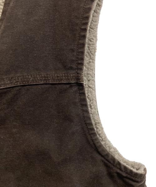 CarHartt（カーハート）CarHartt (カーハート) 裏ボアベスト ブラウン サイズ:Mの古着・服飾アイテム