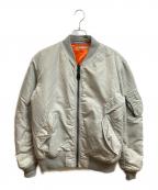 AVIREXアヴィレックス）の古着「COMMERCIAL LOGO MA-1ジャケット」｜グリーン