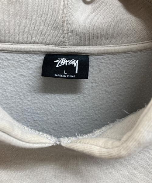 stussy（ステューシー）stussy (ステューシー) ロゴパーカー ホワイト サイズ:Lの古着・服飾アイテム