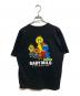 A BATHING APE (ア ベイシング エイプ) SESAME STREET (セサミストリート) プリントTシャツ ブラック サイズ:L：5000円