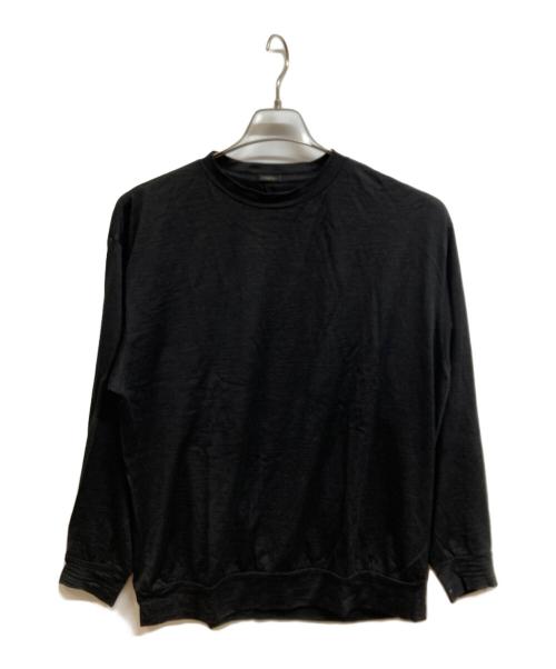 COMOLI（コモリ）COMOLI (コモリ) サマーウール長袖クルー ブラック サイズ:-の古着・服飾アイテム