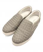 BOTTEGA VENETAボッテガベネタ）の古着「イントレチャートスリッポン」｜グレー