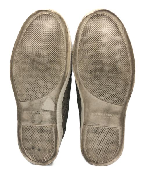BOTTEGA VENETA（ボッテガベネタ）BOTTEGA VENETA (ボッテガベネタ) イントレチャートスリッポン グレー サイズ:不明の古着・服飾アイテム