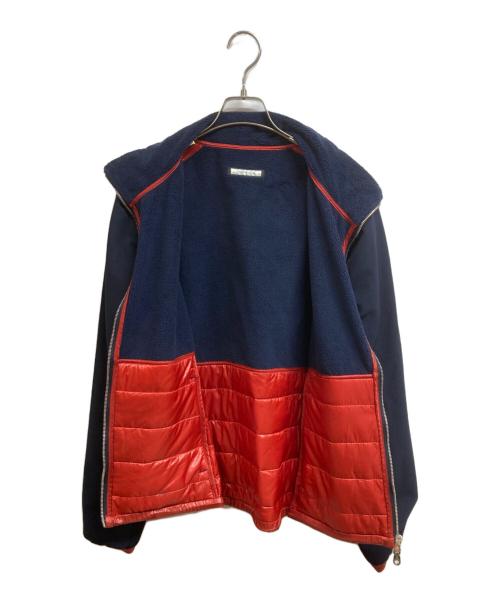 MARK&LONA（マークアンドロナ）MARK&LONA (マークアンドロナ) FOUAD TECH FLEECE BLOUSON ネイビー×レッド サイズ:48の古着・服飾アイテム